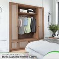 thumbnail image 4 of 10pcs Velvet Hangers - Multifunctional, Notched, Non-Slip, No Trace Adult Plastic Clothes Hangers, 4 of 4