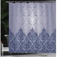 thumbnail image 3 of Ambesonne Vintage Shower Curtain, Medieval Victorian Pattern, 69"Wx84"L, Night Blue, 3 of 4