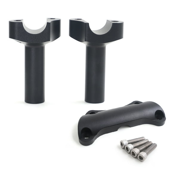 Black 3.5" Straight Handlebar Risers Clamp for Harley Dyna Street Bob Softail Sportster Super Glide Low Rider