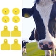 thumbnail image 3 of Shisuyan 100Pcs Tpu Yellow Animal Ear Tags for Cows Goats Identification 2X1.6X0.5In, 3 of 9