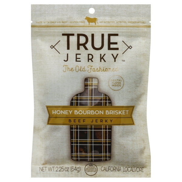True Jerky Jerky Beef Honey Bourbon 2 25 Oz Walmart Com Walmart Com