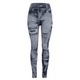 thumbnail image 5 of QHFBli Compression Leggings Womens High Waist Seamless Leggings Denim Print Jeans Tights Elastic Slim Fit Gym, 5 of 6