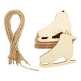 thumbnail image 6 of Gymnture christmas 20 Wood Ice Skate Cutouts Christmas Wooden Slices DIY Crafts 8.5X8cm, 6 of 10