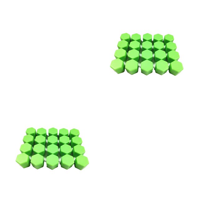 Riwesomey 20 piezas tapas de pernos de rueda de coche protectores de cubo de neumático de camión de vehículo de silicona reemplazo de Verde 2piezas