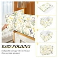 thumbnail image 2 of Yayeee Collapsible Cube Storage Bin with Lid Fabric Closet Decorative Basket with Handles, Floral Rabbit, 2 of 7