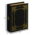 thumbnail image 5 of Set of 4 Decorative Vintage Book Shaped Trinket Storage Box, Black, 5 of 8