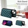 thumbnail image 3 of iPhone 13 Case ,Card Slots Leather Wrist Strap Phone Cover for iPhone 13, 3 of 5