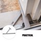 thumbnail image 4 of BESTYASH Barra Limitadora De Ventana Abatible Con Bisagra De Seguridad Ajustable Fácil Instalación Color Plata, 4 of 8