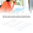 thumbnail image 4 of 50PCS Comb Binding Spine 16mm 3 Rings A4 PP Book Binder Spine Reports Presentations, 4 of 7