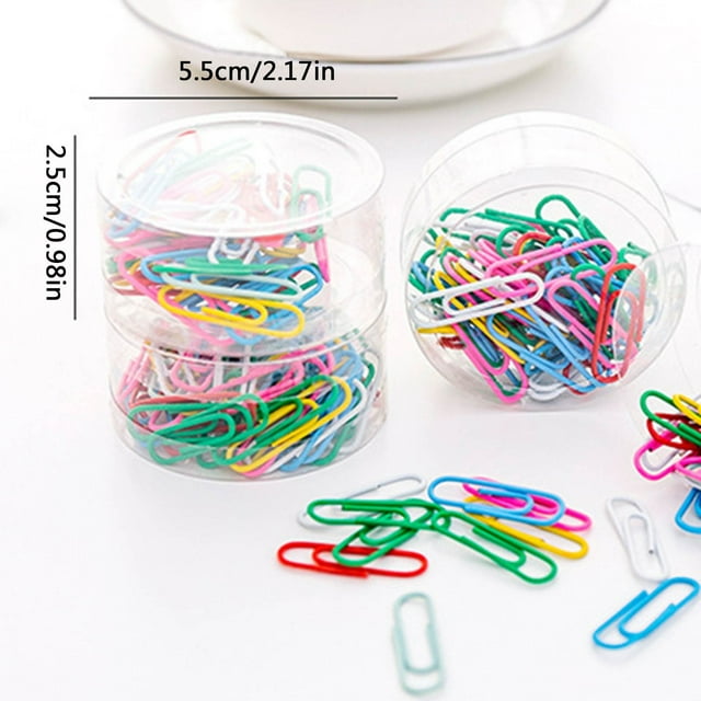 JJKBVCLO Functional Paper Clips Color Binding Pin Student Candy Color Paper Clips Korean Version Of Paper Clips 250pc