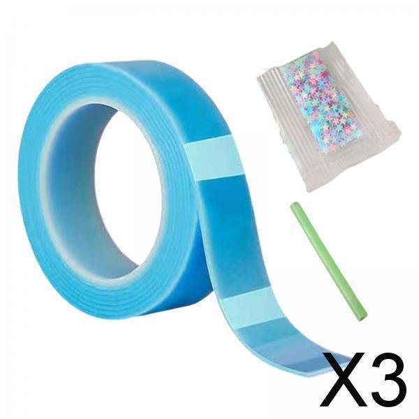 Paquete de 2-6 cintas de montaje Nano divertidas para juguetes educativos, adultos, aula, manualidades DIY 3 piezas