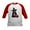 Red/White, variant on CafePress - Costumed Pitbull Halloween Kids Baseball T Shirt - Kids Cotton Baseball Jersey, 3/4 Sleeve Shirt
