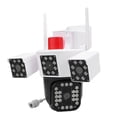 thumbnail image 1 of Cámara de Seguridad, Cámaina Exterior de Rotación de 355 de Víz de 2 Vías Hd de 6 MP Con Detección de Movimiento humano de 4 lentes, Cámara de SEGURIDAD WIFI IMPERMitable, 1 of 7