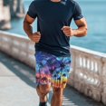 thumbnail image 6 of Yuyamidu Men's Swim Shorts Quick Dry Bathing Suit Shorts Palm Tree Beach Board Shorts with Pockets, Lightweight Summer Swimwear Bathing Suit Man S, 6 of 8