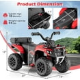 thumbnail image 2 of OLAKIDS Kids ATV with Spray Function, Remote Control, Storage Trunk, 6V Electric Toddler Ride on Toy, 2 of 9