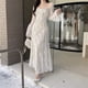 thumbnail image 4 of Elegante vestido ajustado de encaje Retro para mujer, vestido blanco de manga larga para primavera y verano, vestidos con lazo en la espalda de corte bajo, ropa de fiesta ajustada, 4 of 5