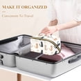 thumbnail image 3 of FORMRS Makeup Bag Travel Cosmetic Organizer for Women Fold Flat Zipper Pouch with Handle, Cute Cartoon Cats, 3 of 8