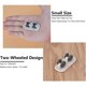 thumbnail image 1 of 8 Piezas Mini Ruedas Autoadhesivas Peque?as Ruedas Adhesivas de Plástico para Muebles Contenedores Trolley Mesa Otomana Contenedor de Almacenamiento (Blanco, Rueda Unidireccional) ZefeiWu 8390614094758, 1 of 1