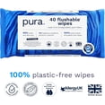 thumbnail image 5 of Adult XL Flushable Unscented Wipes, 1 Pack of 40 Toilet Wipes Wet 99% Water & e Vera, Personal Cleansing Sensitive Skin, 5 of 5