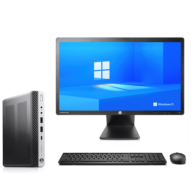 Computadora Empresarial HP EliteDesk 800 G3 Mini Core i5 7th Gen 16GB RAM 240GB SSD Monitor 22 Wifi