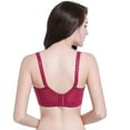 thumbnail image 3 of Sujetador de encaje sexy ajustable de talla grande con aro de acero para mujer, ropa interior fina, 3 of 6