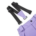 thumbnail image 5 of LNZGNM Detachable Snowpants for Toddler 6-19Y Insulated Waterproof Ski Pants Adjustable Strap Windproof Winter Warm Snowsuit Pant Ski Outfit with Zipper Pockets for Little Girl, Light Purple, 5 of 8