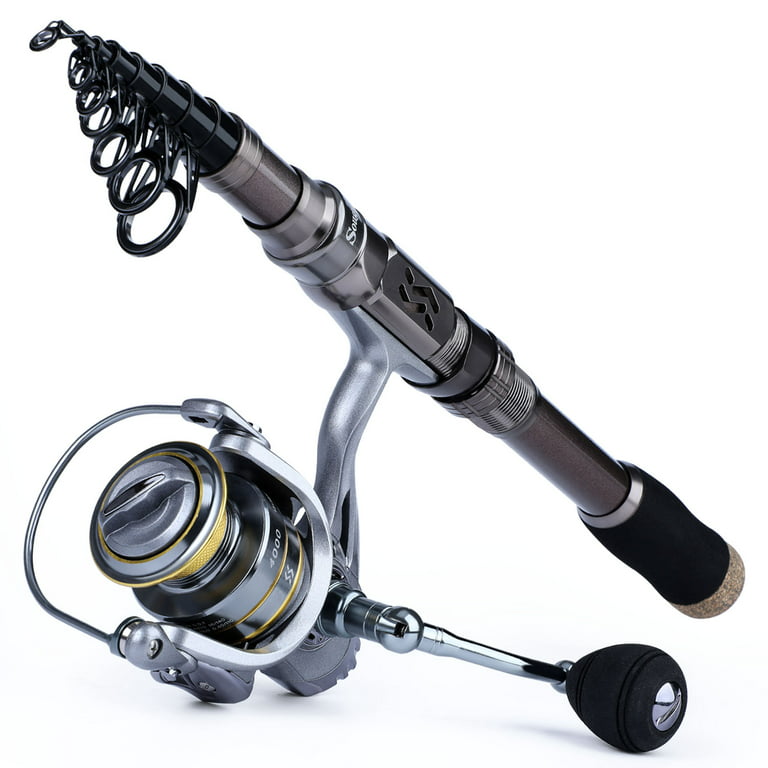 Sougayilang Surf Rod and Spinning Fishing Reel Combo with Free Graphite  Spool for Saltwater Carp Fishing