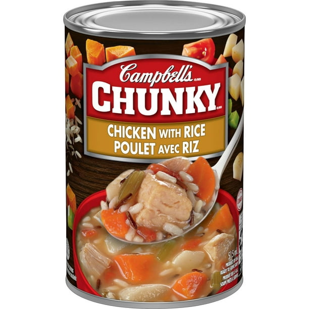 Soupe au poulet avec riz prête à déguster ChunkyMD de Campbell’sMD Prête à déguster