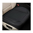 thumbnail image 1 of Universal Front Car Seat Cushion with Storage Pocket - Waterproof Leather, Breathable, Anti-Slip & Wear-Resistant Protector Pad for Car, Office, Home - Easy Tool-Free Installation, Black (20.47x20.87, 1 of 7