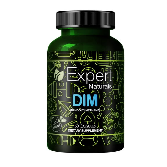 Expert Naturals DIM Diindolylmethane 300mg per Serving with Bioperine 60 Capsules