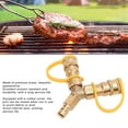 thumbnail image 4 of Gas Hose Splitter, 3/8 Inch Nature Gas Y Splitter Brass  for Outdoor Applications, 4 of 7