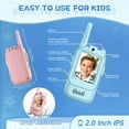 thumbnail image 6 of Kids Video Walkie Talkies Toys 2 Pack, HD Video Walkie-Talkie Set for Kids, Rechargeable Long Range Toy for Family Outdoor Adventures, Camping, Hiking, Perfect Fun for Boys & Girls Ages 3-10, 6 of 7