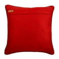 thumbnail image 3 of The HomeCentric Pillow Case Zip, Red Shams, Floral Printed Velvet Pillow Sham, Pack of 2, 24x24 inch (60x60 cm) Shams, Square Velvet Shams, Floral Pillow Shams, Style, Damask - Gold Charming, 3 of 3