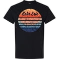 thumbnail image 3 of Inktastic Lake Erie Distressed Retro Sunset T-Shirt, 3 of 5