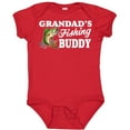 thumbnail image 3 of Inktastic Grandad's Fishing Buddy with White Text Boys Baby Bodysuit, 3 of 5