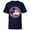 Navy, variant on Mickey Mouse Red White and Blue Retro Americana - Short Sleeve T-Shirt for Kids - Customized-White