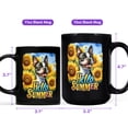 thumbnail image 4 of Boston Terrier Hello Summer Sunshine Sunflowers Spring Retro Vintage Mug Gentleman Dog Lover Gifts Coffee Tea Cup - 00008, 4 of 4