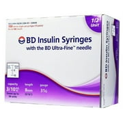 BD Half-Unit Insulin Syringes 31g 8mm