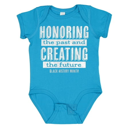 

Inktastic Honoring the Past and Creating the Future Black History Gift Baby Boy or Baby Girl Bodysuit