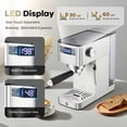 thumbnail image 7 of Professional Espresso Machine 20 Bar - Compact Stainless Steel Coffee Maker, 7 of 7