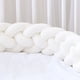 thumbnail image 1 of Almohada de cama trenzada de cuatro hebras con bolas de nudo largo tejidas, tira anticolisión para niños, 1 of 5