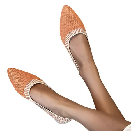 

NEGJ Fashion Womens Breathable Lace Up Shoes Flats Casual Shoes