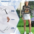 thumbnail image 6 of Uorisanigo Aztec Tribe Cow Women's Golf Shirt Size S Casual Breathable Hiking Running Workout Tops Relaxed Long Sleeve Quarter Zip Pullover for Women, 6 of 7
