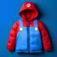 thumbnail image 3 of Nintendo Super Mario Bros Winter Jacket for Boys Mario Kart Graphic Print Boys Puffer Winter Coat for Big and Little Kids (Size 4-18), 3 of 5