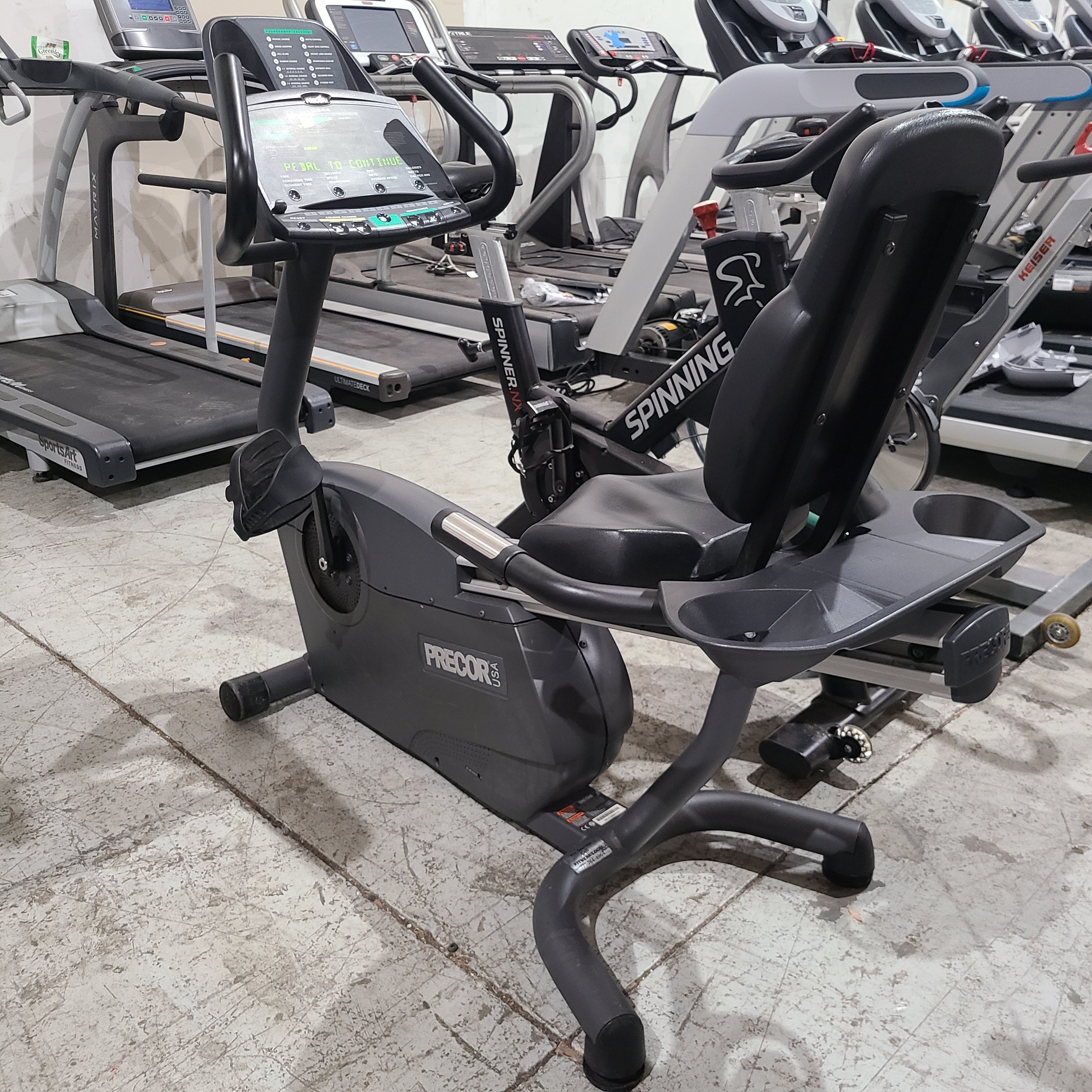 Precor 842i Recumbent Bike - Used 