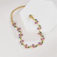 thumbnail image 3 of Cute Cherry Bracelet for Women Sweet Fruit Bohemian Bracelet Stainless Steel Chic Statement Adjustable Link Chain Stacking Trendy Hand Jewelry, 3 of 9