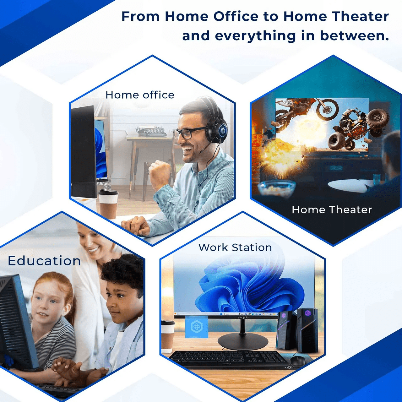 Dell Prebuilt RGB Gaming Desktop Bundle | Intel Core i5, 16GB RAM, 500GB SSD, 24" 1080p HD Monitor | Windows 11 | Home or School PC