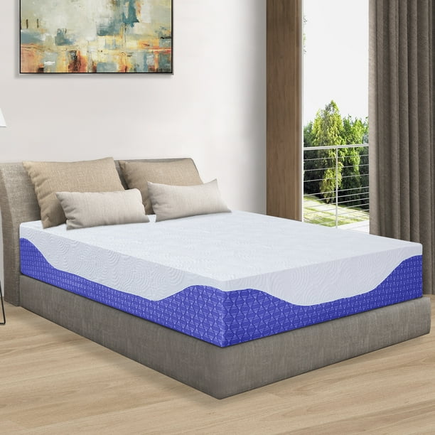 GranRest 12 Inch Luxury Comfort Gel Memory Foam Mattress