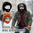 thumbnail image 4 of ZOUBAOQ Caveman Chunky Crochet Wig Cap, Handmade Blend Hat With Attached Hair For Edgy Street Style, 4 of 7