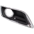 thumbnail image 2 of Fog Light Trim Compatible with 2013-2015 Chevrolet Malibu 2016 Limited Front, Right Passenger Black and Chrome, 2 of 5
